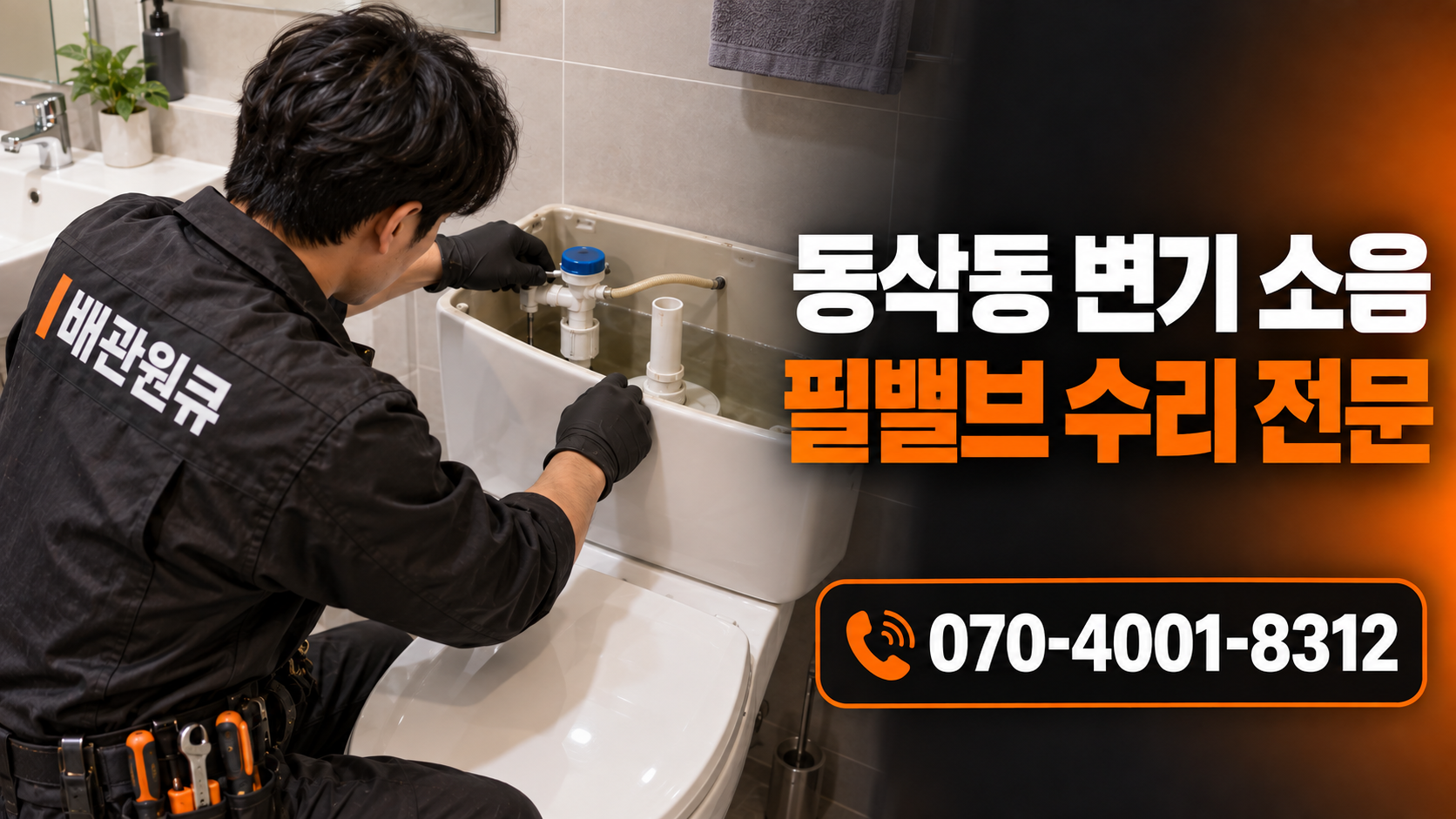 평택 동삭동 변기 소음 필밸브 수리 배관원큐